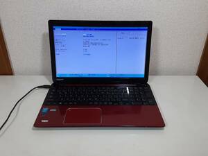 TOSHIBA dynabook T554 /45LR i3 4世代 BIOS確認ノートパソコンジャンク(193408
