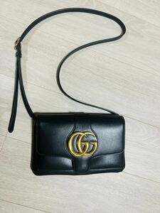 GUCCI グッチ 550129 GGマーモント アリー スモール レディース ブラック 【中古】