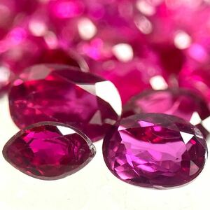 ［天然ルビーおまとめ］ A 30ct 裸石 宝石 コランダム corundum jewelry ジュエリー ruby 紅玉 DF8 ①