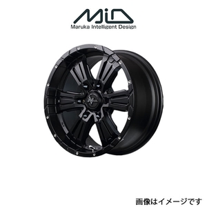 MID ナイトロパワー クロスクロウ アルミホイール 4本 ランドクルーザープラド 120系(17×8J 6-139.7 INSET20 セミグロスブラック)