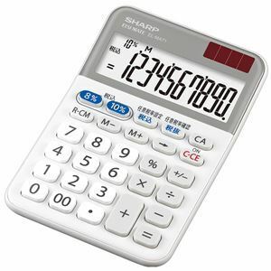 【新品】シャープ 軽減税率対応電卓 ミニナイスサイズタイプ 10桁 EL-MA71X