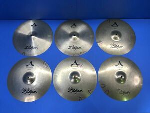 9【 Zildjian 】シンバル MEDIUM CRASH 6枚セット 1640cm 打楽器 音楽機材 器材 ドラム 120