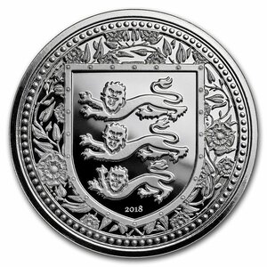 [保証書・カプセル付き] 2018年 (新品) ジブラルタル「英国王室の紋章・ライオン」純銀 1オンス 銀貨