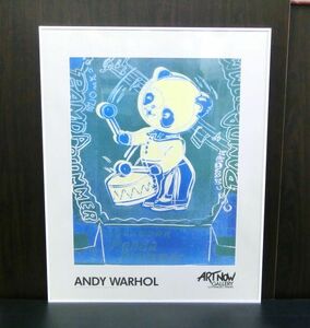 アートポスター★Andy Warhol アンディウォーホル パンダ 額装ポスター 約縦84.5×横67cm　当時物 ポップアート レトロポップ★ART★