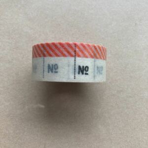 Number red ナンバーレッド　マスキングテープ　maskingtape ガチャ　ミニマステ カモイ　カモ井　送料120円〜