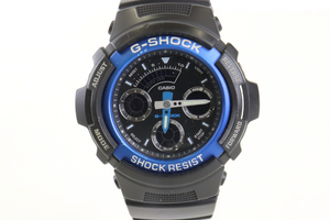 CASIO AW-591 カシオ G-SHOCK 腕時計 SHOCK RESIST ブラック ブルー ブランド腕時計 003IFEIB35