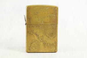 ZIPPO ジッポ ライター 熊出没注意 ゴールドカラー 年代：D XVI 2000年 喫煙グッズ 煙草