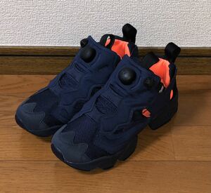 REEBOK PUMP FURY TECH V63499 US4 23cm リーボック インスタ ポンプフューリー テック ネイビー オレンジ 紺 シンサレート INSTAPUMP og