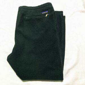 90s usa vintage Patagonia Synchilla snap-T Pants パタゴニア アメリカ製 シンチラスナップT フリース パンツ グリーン M 96年製 f6