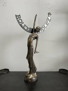 rolex ロレックス 大型 ディスプレイ display vintage ビンテージ オブジェ big object dealer dancer Sculpture 販売店 希少 彫刻 踊り子