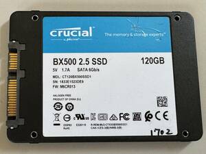 CRUCIAL SSD 120GB【動作確認済み】1702