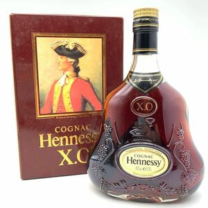 【未開栓】 Hennessy ヘネシー XO 金キャップ クリアボトル コニャック ブランデー 700ml 40% 箱