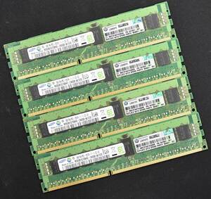 32GB (8GB 4枚組) DDR3 PC3-12800R DDR3-1600 REG 1Rx4 240pin ECC Registered Samsung サーバー MacPro向け (管:SA5841 x3s