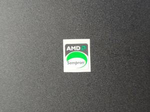 AMD Sempron エンブレムシール ① 19mm×21mm