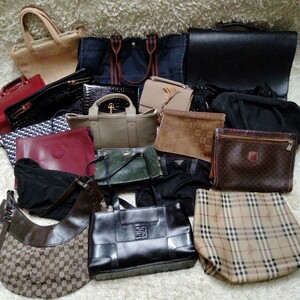 ブランドバッグ　まとめ　20点　BURBERRY　バーバリー　GUCCI　グッチ　ボッテガ　ジバンシー　PRADA　プラダ　CELINE　エトロ　エルメス