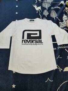 【reversal】【リバーサル】ビッグロゴ　７部Tシャツ　白　Ｍ　新品