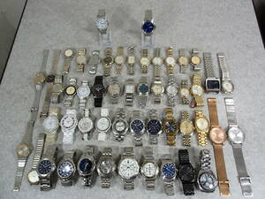 メンズブランド腕時計 大量 50点 セット まとめ SEIKO/CITIZEN/CASIO/TECHNOS/GUESS/renoma/MARC JACOBS/NIXON/FOSSIL/MUSK他 インボイス可