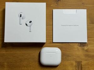 AirPods （第3世代 エアーポッズ） Apple ワイヤレスヘッドフォン MagSafe充電ケース付き [MME73J/A]
