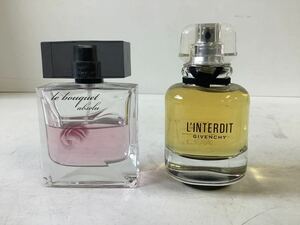 ○営HM037-A12S60【埼玉発】GIVENCHY 香水 2点まとめ　ランテルディオーでパルファム50mL オードトワレ50mL フランス製　ウィメンズ