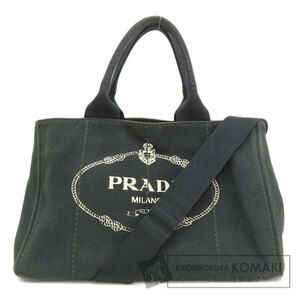 PRADA プラダ カナパ 2WAY トートバッグ キャンバス レディース 中古