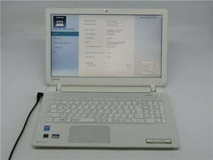 中古　TOSHIBA　T55　Corei3 4025U メモリ4GB　ノートパソコン　BIOSまで表示　　詳細不明　　ジャンク扱い 　