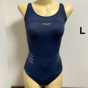 C531マリ・クレール♪ストレッチ♪ネイビーの女子競泳水着♪アンダーやコレクションや撮影会にも♪サイズL