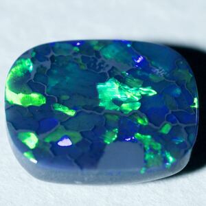 天然ブラックオパール/リバーシブル/オーストラリア産/重さ1.30ct/サイズ9.0x7.3mm/天然オパール/天然石/高級ジュエリー向け