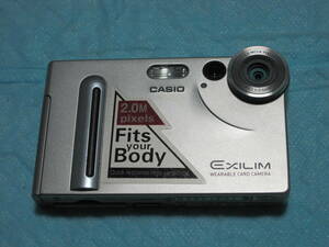  ジャンク扱い、希少、取り説付き　 CASIO EXILIM EX-S2 コンパクトデジタルカメラ 薄型 バッテリー付き