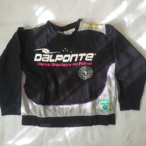 049)DaLPonTe futsal ダウポンチ トレーナー スウェット 黒 グレー Lサイズ フットサル