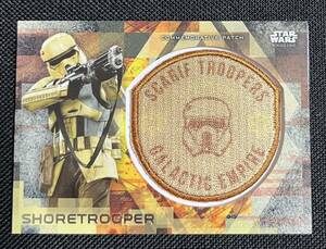 TOPPS STAR WARS ROGUE ONE BLASTER SHORETROOPERS COMMEMORATIVE SHORETROOPER PATCH CARD #MP-STS パッチワッペンカード