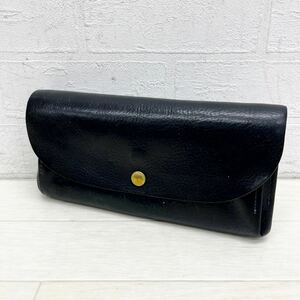 1307◎ CINQ DESIGN サンク 財布 長財布 お札入れ カード入れ 小銭入れ あり ボタン カジュアル ブラック メンズ