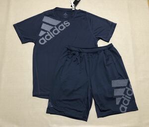 送料無料◆新品◆adidas ビッグロゴ Tシャツ & ショートパンツ 上下セット◆(O)◆FSF86・FSF90◆アディダス セットアップ