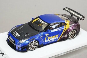 メイクアップ / アイドロン 1/43 LB-WORKS GT-R タイプ2 レーシングスペック Lobellia Blue 限定35台 AXELLWORKS特注 LB011HT4