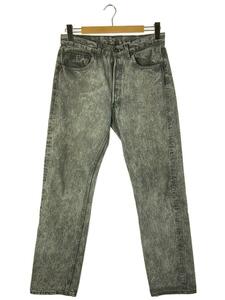 Levi’s◆00s/501/USA製/ボタン裏553/パッチ、タブ欠損/33/デニム/グレー