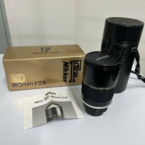 NIKKOR F ED 180mm f/2.8 カメラレンズ　箱、ケース付き　美品　Nikon 