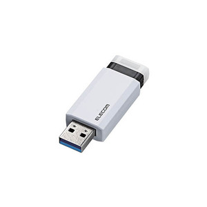 エレコム USBメモリー/USB3.1(Gen1)対応/ノック式/オートリターン機能付/16GB/ホワイト MF-PKU3016GWH /l