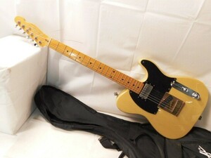 A278★Fender/TELECASTER/エレキギター/テレキャスタータイプ/クリーム色系/GOTOH(ペグ)/ソフトケース付/音楽/フェンダー★送料1420円～