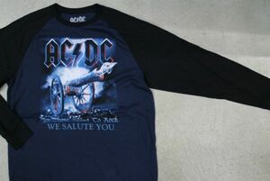 【古着レア美品AC/DCアンガスヤング バンドロゴ Tシャツ黒L】BAND americaエーシーディーシーロックバンド