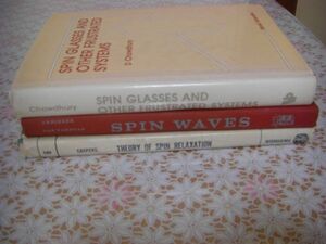 物理洋書 3冊 spin relaxation、Spin Waves、Spin Glasses and Other Frustrated Systems スピン緩和 スピン波 スピングラス A50