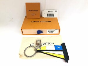 送料無料 未使用劣化品 LOUIS VUITTON ルイヴィトン M61918 チャーム ポルトクレ ヴォワリエ レザー マルチカラー シルバー キーホルダー