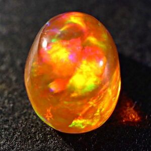 高品質&遊色抜群!!2.250ct 天然ファイアオパール メキシコ産＜裸石 ルース ファイヤーオパール fire opal 宝石 jewelry 天然 natural＞