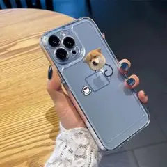 【iPhone15Pro】iPhoneケース　スマホケース　クリア  柴犬　イヌ