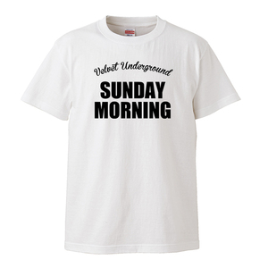 【Lサイズ 新品 】 The Velvet Underground Tシャツ SUNDAY MORNING ヴェルヴェットアンダーグラウンド バンドTシャツ ルー・リード