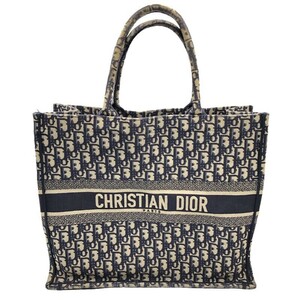 クリスチャン・ディオール Christian Dior ブックトートラージ M1286ZRIW オブリークジャガード トートバッグ レディース 中古