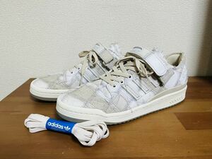 美品 RECOUTURE atmos adidas Originals Forum Low SH White Tint 28.5 GW3496