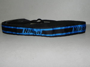 Nikon ストラップ(青+黒)中古品