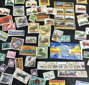 【大量出品】大量 世界の切手 コレクション まとめ 海外切手 乗り物 動物 鉄道 宇宙★875-5管理