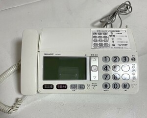 【Y589】シャープ/SHARP/デジタルコードレスファクシミリ/ファックス/FAX/電話機/UX-D63CL/親機のみ/通電のみ確認済