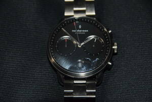 nordgreen ノードグリーン パイオニア PIONEER デンマーク クロノグラフクォーツ腕時計 ブラックダイヤル 　　　（１）