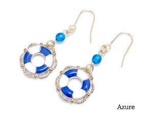 ■Azure■マリン　ピアス＜浮き輪＞